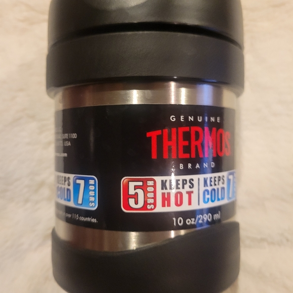 Thermos Brand Vacuum Insulated Stainless Steel Double Wall Food Drink Jar 10oz - Picture 3 of 4